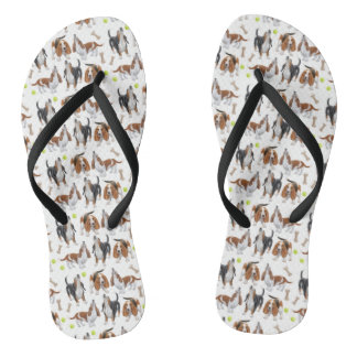 Tongs Basset Hounds Flip Flops