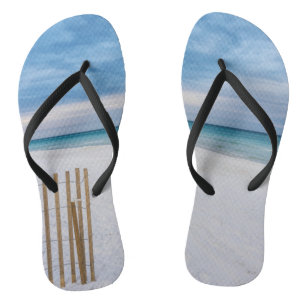 Tongs Beach Fence Morning Destin Floride Flip Flops
