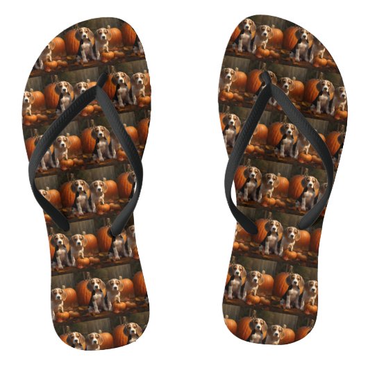 Tongs Beagle chiot Autumn Delight Pumpkin (Semelle)