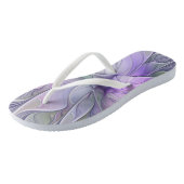 Tongs Beauté étonnante Fleur d'art Abstrait fractal mode (Incliné)