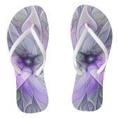 Tongs Beauté étonnante Fleur d'art Abstrait fractal mode (Semelle)