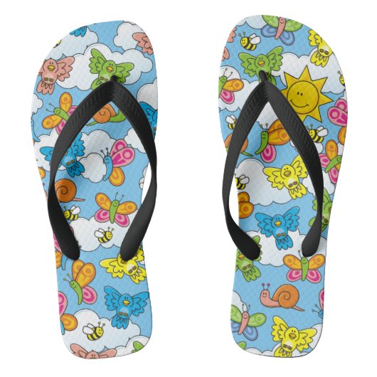 Tongs Bébé Animaux Arrière - plan (Semelle)