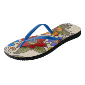 Tongs Belle Conception Florale Retro Boho (Incliné)