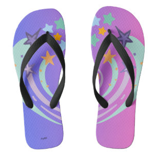 Tongs belles étoiles et cœur