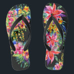 Tongs Belles fleurs tropicales en fleurs Flip Flops<br><div class="desc">Voir mes catégories et collections pour les produits correspondants à venir. 'Ça ressemble à des vacances tropicales ou à un mariage de plage pour moi ! Comparez-les à Designer Flip Flops à un prix beaucoup plus élevé, et ici vous avez une déclaration audacieuse qui dit que vous avez du style...</div>