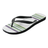 Tongs Belles rayures blanches modernes (Incliné)