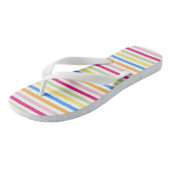 Tongs Belles rayures colorées (Incliné)