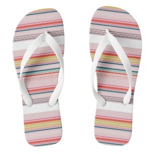 Tongs Belles rayures colorées modernes