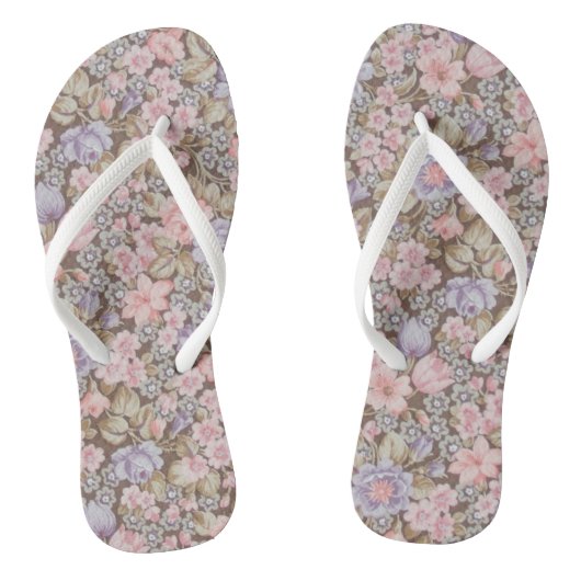 Tongs belles textures florales de fleurs (Semelle)