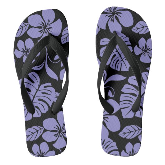 TONGS BIKINI ROSE (NOIR//LAVENDER) (Semelle)