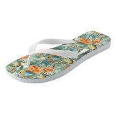 Tongs Birds Chinoiserie Mint Orange (Incliné)