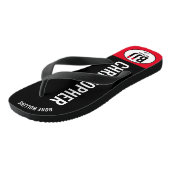 Tongs BJJ Black Belt Rolling Ajouter Votre Nom Jiu Jitsu (Incliné)