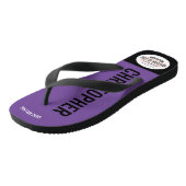 Tongs BJJ Ceinture violette Véritable Qualité Gone Rolli (Incliné)