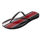 Tongs Black, Gray Red and White Stripes (Incliné)