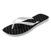 Tongs Black & White Infinity Élégante Collection (Incliné)