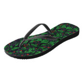 Tongs Blackberry sur gris foncé (Incliné)