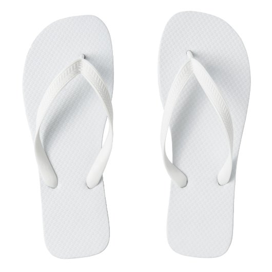 Tongs Blanc solide (Semelle)
