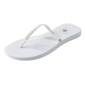Tongs blanches pour événements d'entreprise avec l (Incliné)