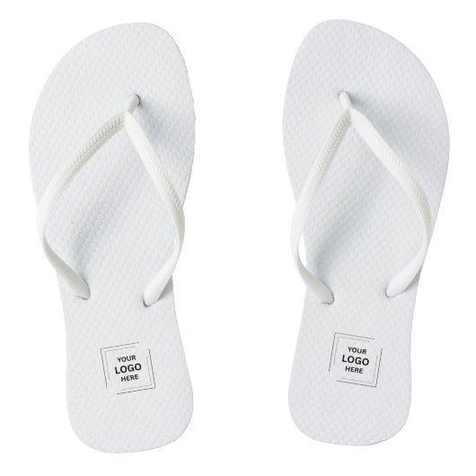 Tongs blanches pour événements d'entreprise avec l (Semelle)