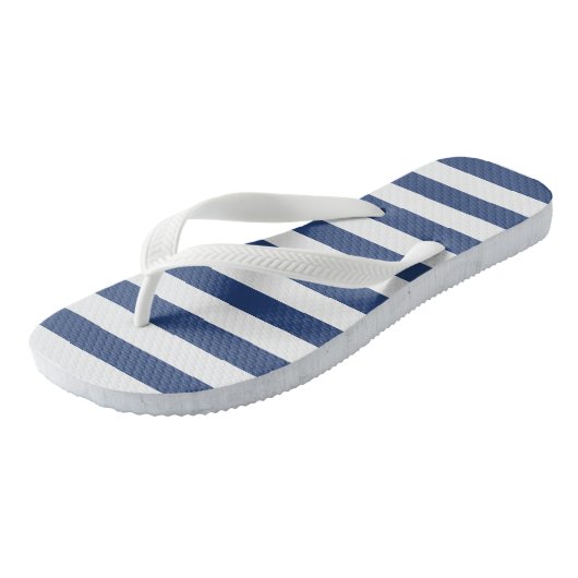 Tongs Bleu blanc et bleu marine (Incliné)