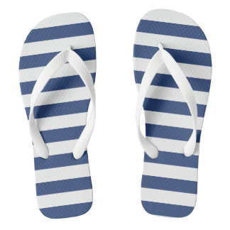 Tongs Bleu blanc et bleu marine