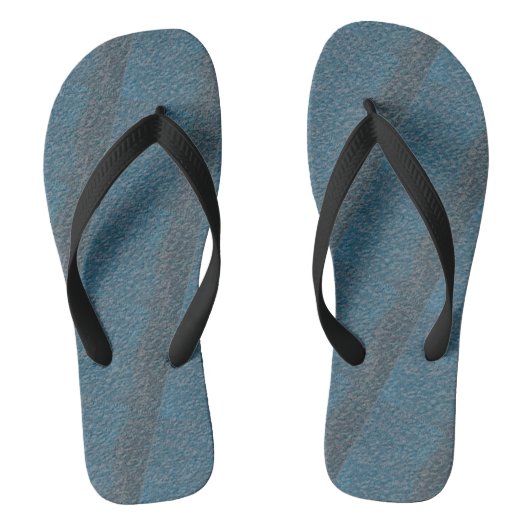 Tongs Bleu Bleu Cute Moderne Femme Flip Flops (Semelle)