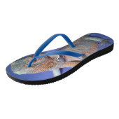 Tongs Bleu de dragon à oreilles cendrées (Incliné)