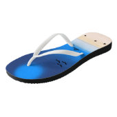 Tongs Bleu de minuit de plage d'été (Incliné)