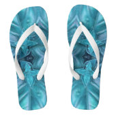 Tongs Bleu givrage Abstrait (Semelle)