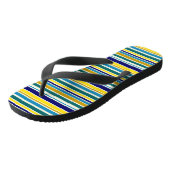 Tongs Bleu jaune (Incliné)
