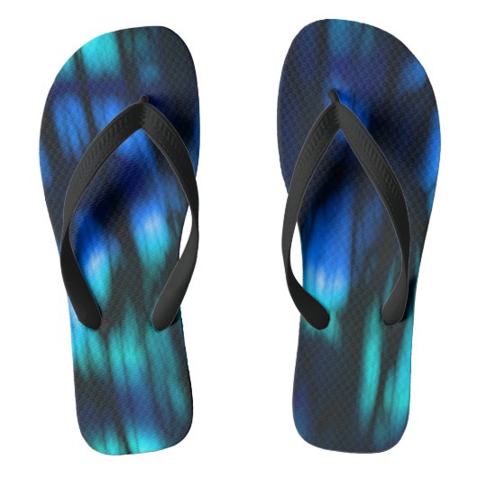 Tongs Bleu noir et vert (Semelle)