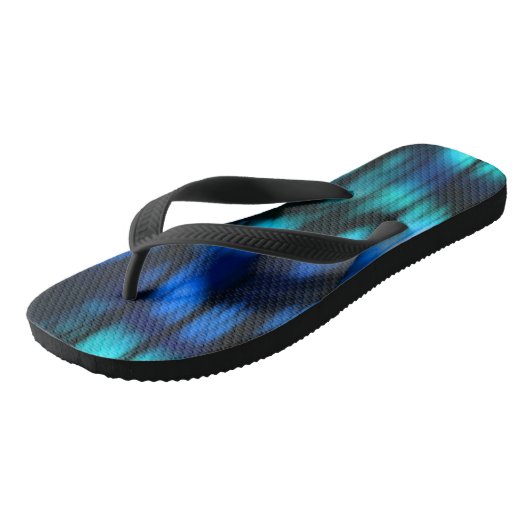 Tongs Bleu noir et vert (Incliné)