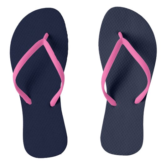 Tongs Bleu Nuit Uni (Semelle)