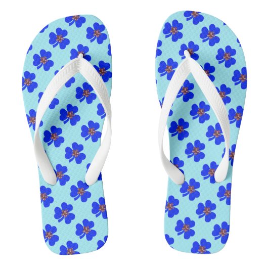 Tongs Bleu printemps, cabots bleus (Semelle)