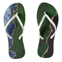 Bleu Vert Parties scintillant or Agate Marbre