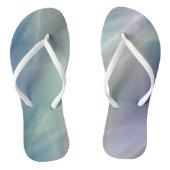 Tongs bleu vert pourpre abstrait (Semelle)