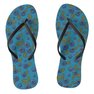 Tongs Bleus sur bleu