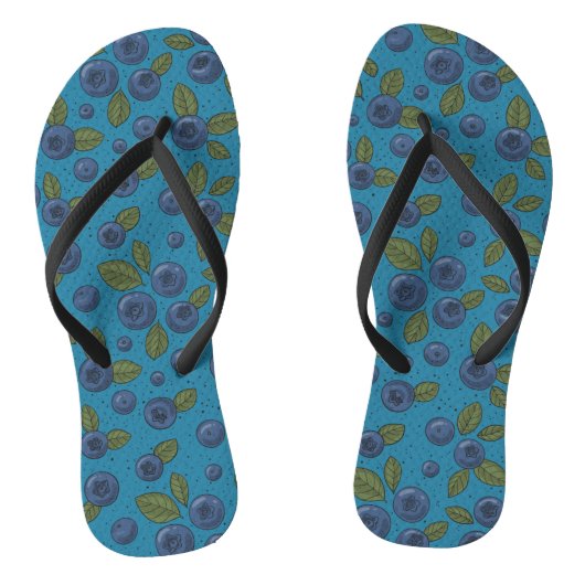Tongs Bleus sur bleu (Semelle)