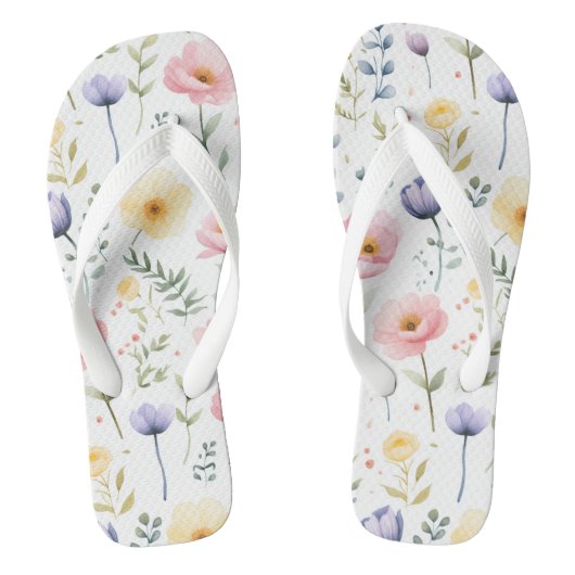 Tongs Blooming Steps – Style Floral Été (Semelle)
