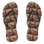 Tongs Bluetick Coonhound en automne Leaves automne Inspi (Semelle)