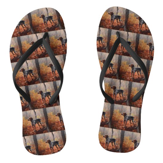Tongs Bluetick Coonhound en automne Leaves automne Inspi (Semelle)