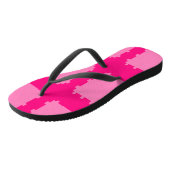 Tongs "Bluvio Rose sur Rose" (Incliné)