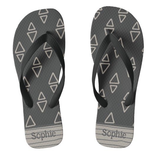 Tongs Boho Beige & Grey (Semelle)