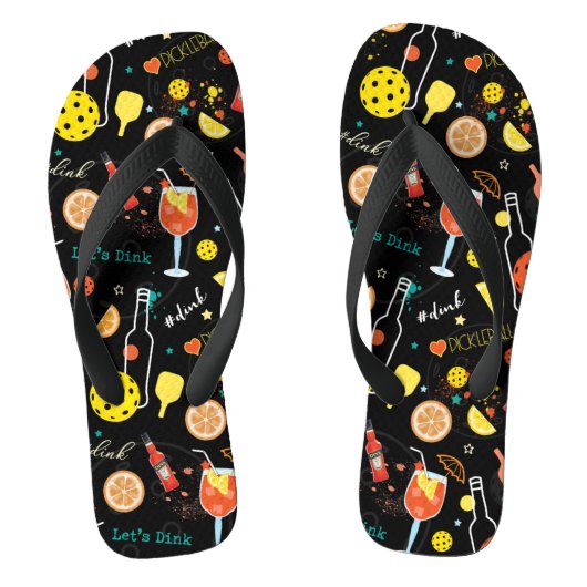 Tongs Boissons de boisson et de 🍾 🥂 - pickball  (Semelle)