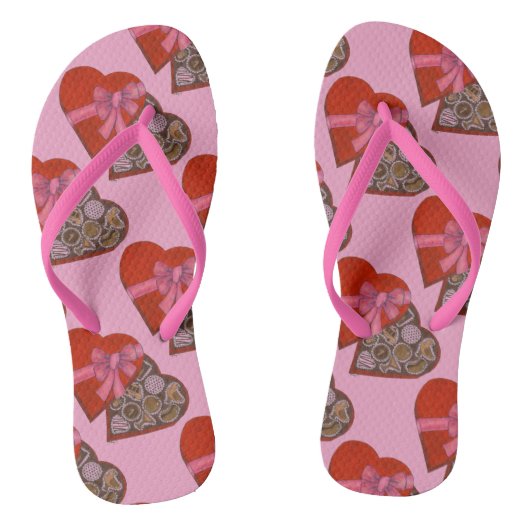 Tongs Boîte de chocolat en forme de coeur de New York Sa (Semelle)