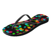 Tongs Bokeh design coloré (Incliné)