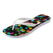 Tongs Bokeh design coloré (Incliné)