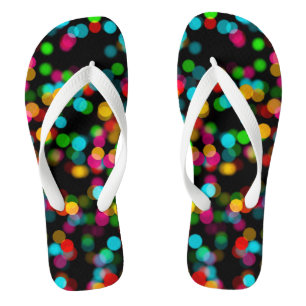 Tongs Bokeh design coloré