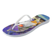 Tongs Bon Noël Gnome Flip Flops (Incliné)