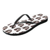 Tongs Bordure Collie Chien 3D inspiré (Incliné)